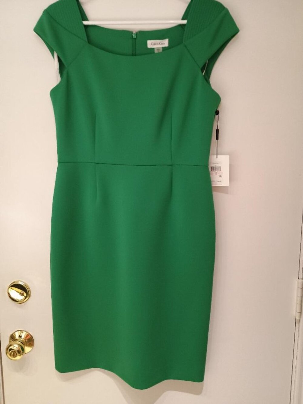 NEW Calvin Klein Green Dress Scuba Material